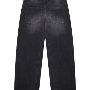 Markantes Baggy Denim Schwarz