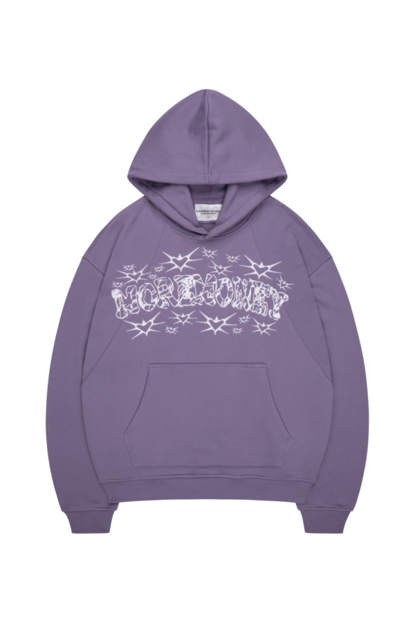 More Money Kapuzenpullover Reversi-Grafik Mulled Grape Purple