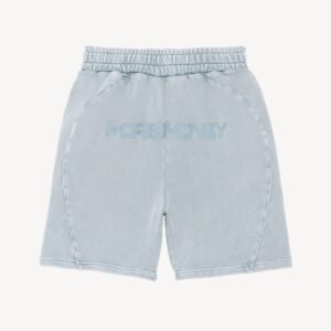 More Money – Shorts mit Logo in verwaschenem